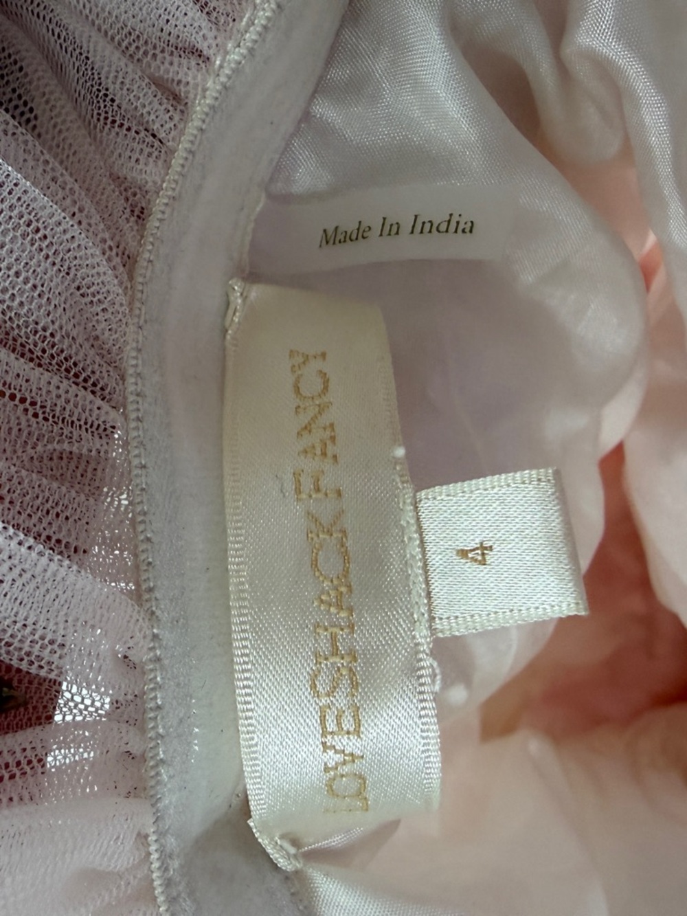 LoveShackFancy Blush Pink Ruffled Dress - Picture 4 of 4